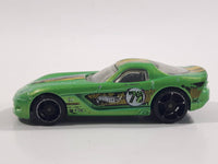 2012 Hot Wheels HW Code Cars 2006 Dodge Viper Coupe Metalflake Green Die Cast Toy Car Vehicle