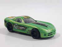 2012 Hot Wheels HW Code Cars 2006 Dodge Viper Coupe Metalflake Green Die Cast Toy Car Vehicle