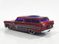 2015 Hot Wheels HW Workshop Garage 8 Crate Metalflake Dark Red Die Cast Toy Car Vehicle