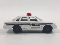 2006 Matchbox Police Ford Crown Victoria Sheriff White Die Cast Toy Car Vehicle