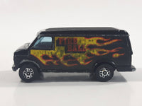 Vintage 1970s Corgi Juniors U.S. Van Fire Ball Black Die Cast Toy Car Vehicle Made in Gt. Britain