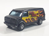 Vintage 1970s Corgi Juniors U.S. Van Fire Ball Black Die Cast Toy Car Vehicle Made in Gt. Britain