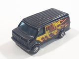 Vintage 1970s Corgi Juniors U.S. Van Fire Ball Black Die Cast Toy Car Vehicle Made in Gt. Britain