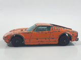 Vintage 1970s Corgi Juniors Ford GT 70 Orange Die Cast Toy Car Vehicle - Opening Hood Rear Mounted Engine