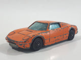 Vintage 1970s Corgi Juniors Ford GT 70 Orange Die Cast Toy Car Vehicle - Opening Hood Rear Mounted Engine