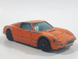 Vintage 1970s Corgi Juniors Ford GT 70 Orange Die Cast Toy Car Vehicle - Opening Hood Rear Mounted Engine