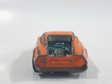 Vintage 1970s Corgi Juniors Ford GT 70 Orange Die Cast Toy Car Vehicle - Opening Hood Rear Mounted Engine