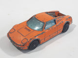 Vintage 1970s Corgi Juniors Ford GT 70 Orange Die Cast Toy Car Vehicle - Opening Hood Rear Mounted Engine