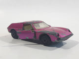 Vintage 1969 Lesney Matchbox Superfast No. 5 Lotus Europa Magenta Pink Purple Die Cast Toy Car Vehicle with Opening Doors