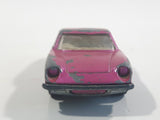 Vintage 1969 Lesney Matchbox Superfast No. 5 Lotus Europa Magenta Pink Purple Die Cast Toy Car Vehicle with Opening Doors