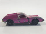 Vintage 1969 Lesney Matchbox Superfast No. 5 Lotus Europa Magenta Pink Purple Die Cast Toy Car Vehicle with Opening Doors