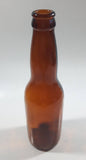 Vintage Brown Amber Glass 9" Tall Glass Beer Bottle Made in Canada