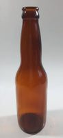 Vintage Brown Amber Glass 9" Tall Glass Beer Bottle Made in Canada