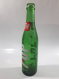 Vintage 1970s 7-UP Soda Beverage 10 Fluid Ounces Green Glass Bottle