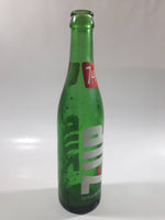 Vintage 1970s 7-UP Soda Beverage 10 Fluid Ounces Green Glass Bottle