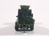 Vintage Yatming Cement Mixer Truck Dark Green Lime Green White Die Cast Toy Car Vehicle