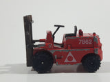 Vintage PlayArt Charmers Super Singles Fork Lift 7862 Red Die Cast Toy Car Vehicle
