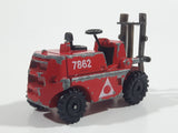 Vintage PlayArt Charmers Super Singles Fork Lift 7862 Red Die Cast Toy Car Vehicle