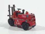 Vintage PlayArt Charmers Super Singles Fork Lift 7862 Red Die Cast Toy Car Vehicle