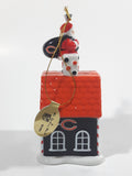 2015 The Danbury Mint Chicago Bears NFL Football Team Santa Christmas Gingerbread House Ceramic Ornament