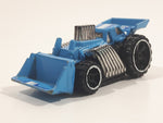 2016 Hot Wheels City Works Speed Dozer Blue Bulldozer Die Cast Toy Construction Vehicle Equipment