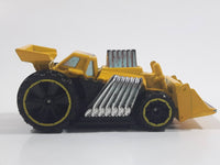 2013 Hot Wheels HW City: HW City Works Speed Dozer Yellow Bulldozer Die Cast Toy Construction Vehicle Equipment