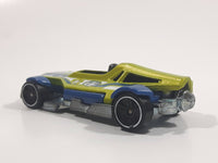 2011 Hot Wheels 4-Lane Elimination Race Med-Evil Red Antifreeze Green and Blue Die Cast Toy Race Car Vehicle