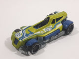 2011 Hot Wheels 4-Lane Elimination Race Med-Evil Red Antifreeze Green and Blue Die Cast Toy Race Car Vehicle