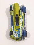 2011 Hot Wheels 4-Lane Elimination Race Med-Evil Red Antifreeze Green and Blue Die Cast Toy Race Car Vehicle