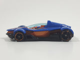 2010 Hot Wheels Formula Street Metalflake Blue Die Cast Toy Race Car Vehicle