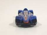 2010 Hot Wheels Formula Street Metalflake Blue Die Cast Toy Race Car Vehicle