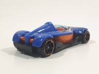 2010 Hot Wheels Formula Street Metalflake Blue Die Cast Toy Race Car Vehicle