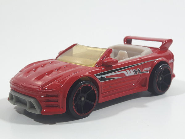 2011 Hot Wheels Tunerz Mitsubishi Eclipse Convertible Red Die Cast Toy Car Vehicle