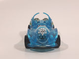 2000 Hot Wheels Max Steel Power Rocket Clear Blue Die Cast Toy Fantasy Race Car Vehicle