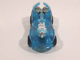 2000 Hot Wheels Max Steel Power Rocket Clear Blue Die Cast Toy Fantasy Race Car Vehicle