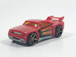 2009 Hot Wheels Track Aces Bassline Red Die Cast Toy Car Vehicle