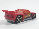 2009 Hot Wheels Track Aces Bassline Red Die Cast Toy Car Vehicle