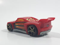 2009 Hot Wheels Track Aces Bassline Red Die Cast Toy Car Vehicle