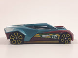 2017 Hot Wheels Mystery Models: Series 2 Split Vision Teal and Purple #12 Die Cast Toy Race Car Vehicle