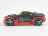 HTF 2005 Hot Wheels First Editions Symbolic Black and Dark Orange Die Cast Toy Car Vehicle