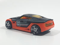 HTF 2005 Hot Wheels First Editions Symbolic Black and Dark Orange Die Cast Toy Car Vehicle