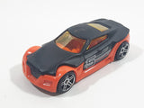 HTF 2005 Hot Wheels First Editions Symbolic Black and Dark Orange Die Cast Toy Car Vehicle