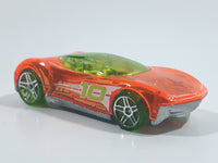 2014 Hot Wheels HW Race: X‑Raycers Phastasm Transparent Orange Die Cast Toy Car Vehicle