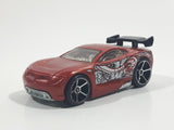 2011 Hot Wheels Graffiti Rides Power Rage Metalflake Dark Red Brown Die Cast Toy Car Vehicle