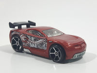 2011 Hot Wheels Graffiti Rides Power Rage Metalflake Dark Red Brown Die Cast Toy Car Vehicle