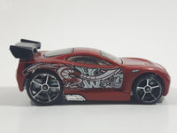 2011 Hot Wheels Graffiti Rides Power Rage Metalflake Dark Red Brown Die Cast Toy Car Vehicle