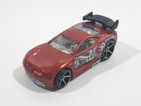 2011 Hot Wheels Graffiti Rides Power Rage Metalflake Dark Red Brown Die Cast Toy Car Vehicle