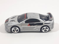 2001 Hot Wheels Mitsubishi Eclipse Silver Grey Die Cast Toy Car Vehicle McDonald's Happy Meal