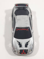 2001 Hot Wheels Mitsubishi Eclipse Silver Grey Die Cast Toy Car Vehicle McDonald's Happy Meal