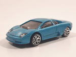 2011 Hot Wheels HW Exotics Lamborghini Murcielago Metalflake Aqua Die Cast Toy Car Vehicle